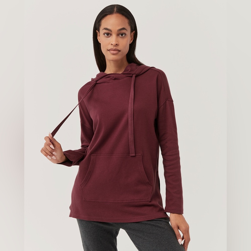 NWT airplane poncho hoodie sweatshirt-size medium, organic cotton from Pact